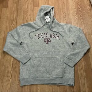 New With Tags League91 Mens Texas A&M Large Gray Pullover Hoodie Sweater